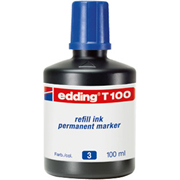 EDDING TINTA PERMANENTE T100 100ml AZUL T100-03